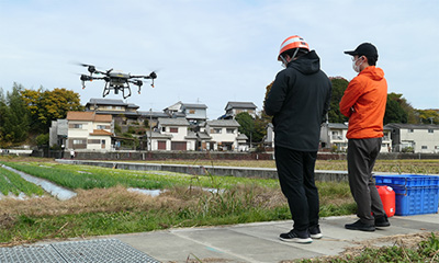 ドローンによる農薬散布